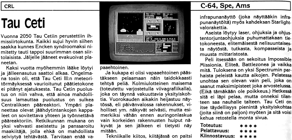 Tau Ceti